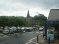 The Church of St Mary's (1871) stands above the modern Sainsbury's supermarket in Apsley.