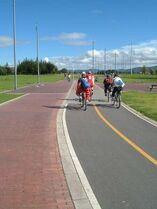 Bikeway in Bogotá, Colombia