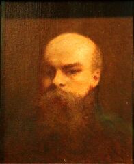 Portrait of Paul Verlaine (date unknown), oil on canvas, 46 x 38 cm., Royal Museums of Fine Arts of Belgium, Brussels