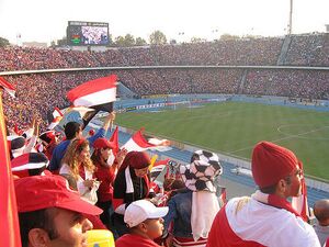 Crowd in Cairo Stadium