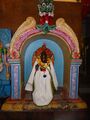 Idol of God Hanuman inside the temple