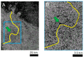 The proposed oxbow lake on Saturn's moon Titan, from Cassini RADAR images