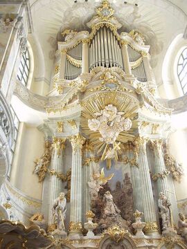 Altar in the Frauenkirche of Dresden