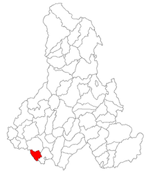 Location in Harghita County