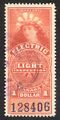 1897 "Lady of the Light Bulbs" revenue stamp of Canada