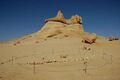 A whale skeleton lies in the sand at Wadi Al-Hitan (Arabic: وادي الحيتان, ‘Whale Valley’) near the city of Faiyum