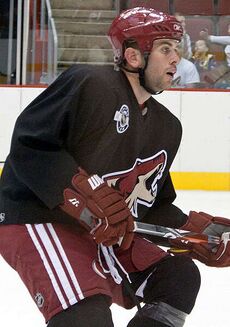 Yandle on the ice in his hockey gear