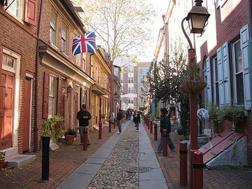 Elfreth's Alley, looking west toward 2nd Street