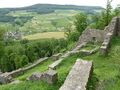 View to the Lower Castle area and economy buildings (H on the castle map)