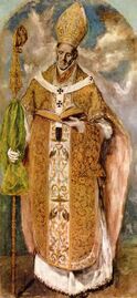 Saint Ildefonsus, Metropolitan Bishop of Toledo (El Greco, ca. 1610-1614)