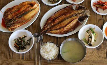 Gan-godeungeo, salted mackerel dish of Andong