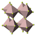 In rhenium trioxide, the oxide ligands are all μ2. These oxide ligands "glue" together the metal centres.