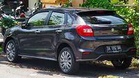 2017 Suzuki Baleno GL (Indonesia; pre-facelift), which adopted the Indian Baleno RS styling