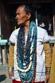 An Apatani woman in traditional attire during Murung festival.