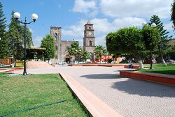 Plaza and main church in municipal seat