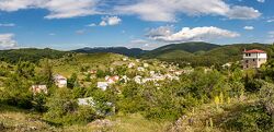 Panoramic view of the village