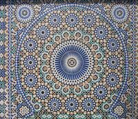 Zellij tilework in the Palace El-Hedine, Meknes, Morocco