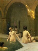 Baigneuses, by Jean-Léon Gérôme, circa 1889