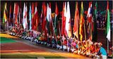 A view of the Participants' flag-bearers.