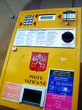 The stamp vending machine of the Vatican Postal Service.