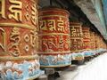 Prayer Wheels in the Monastery