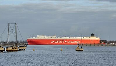 MV Tønsberg, a large car/truck carrier