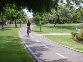 Bikeway in Pocuro, Chile