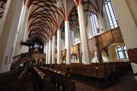 Interior of Thomaskirche, view to west