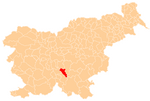 The location of the Municipality of Dobrepolje