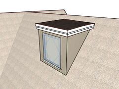 Flat roof dormer