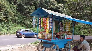 A cart hawker in Wayanad, India