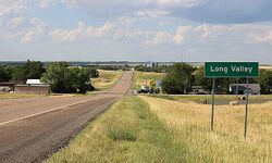 Looking north along Highway 73