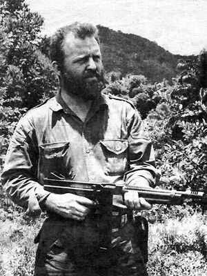 A black-and-white photograph of William Alexander Morgan, taken on July 26, 1959.