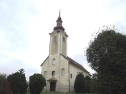 Church in Mali Raven, Croatia.