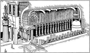 Karla Chaitya section in perspective.